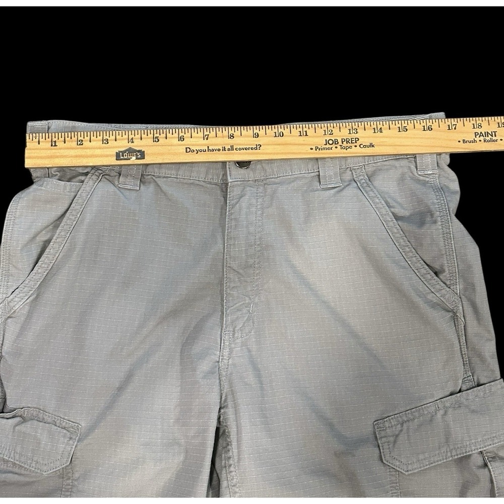 Carhartt Force Broxton Cargo Short Mens 34 Gray Relaxed Fit Ripstop Fabric - Picture 6 of 10